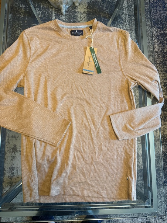 Tailor Vintage Other - S NWT Tailor Vintage Men's Long-Sleeve Crewneck Shirt - Beige/Tan